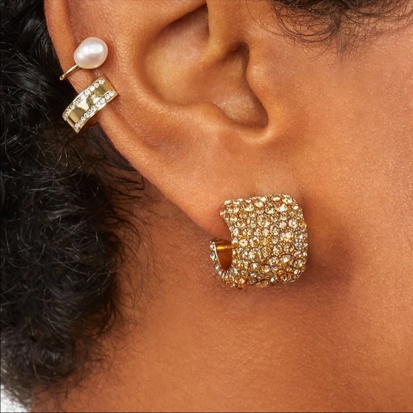Faux Pearl Ear Cuff Earring - 2 Pc - Picture 3 of 5
